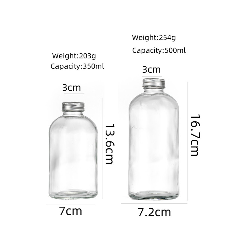 glass juice bottles